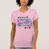 Erdnüsse | Rosa Flying Ace T-Shirt (Vorderseite)