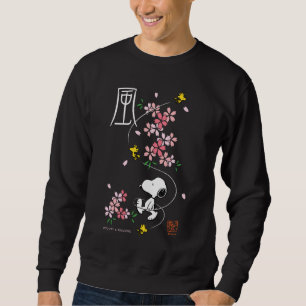 Erdnüsse   Rosa Frühlingsblüten aus Snoopy und Hol Sweatshirt