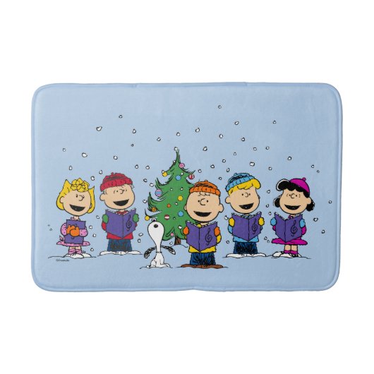 Erdnüsse | Rund um den Weihnachtsbaum Badematte (Vorderseite)