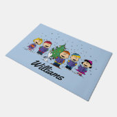 Erdnüsse | Rund um den Weihnachtsbaum | Name hinzu Fußmatte (Schrägansicht)