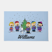 Erdnüsse | Rund um den Weihnachtsbaum | Name hinzu Fußmatte (Vorderseite)