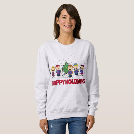 Erdnüsse | Rund um den Weihnachtsbaum Sweatshirt (Vorne ganz)