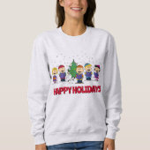 Erdnüsse | Rund um den Weihnachtsbaum Sweatshirt (Vorderseite)