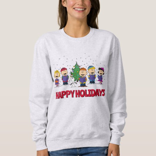 Erdnüsse | Rund um den Weihnachtsbaum Sweatshirt (Vorderseite)