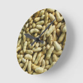 Erdnüsse Runde Wanduhr (Winkel)