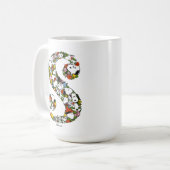 Erdnüsse | S ist für Snoopy Kaffeetasse (Vorderseite Links)