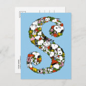 Erdnüsse | S ist für Snoopy Postkarte (Vorne/Hinten)