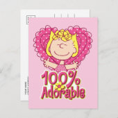 Erdnüsse | Sally 100% Adorable Postkarte (Vorne/Hinten)
