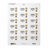 Erdnüsse | Sally Brown Adressaufkleber (Vorne)