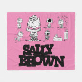 Erdnüsse | Sally Brown Fleecedecke (Vorderseite (Horizontal))