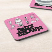 Erdnüsse | Sally Brown Getränkeuntersetzer (Linke Seite)