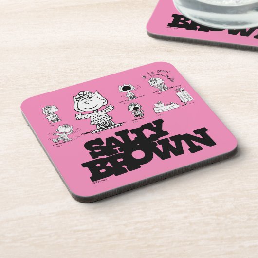 Erdnüsse | Sally Brown Getränkeuntersetzer (Linke Seite)