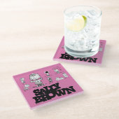 Erdnüsse | Sally Brown Glasuntersetzer (Schrägansicht)