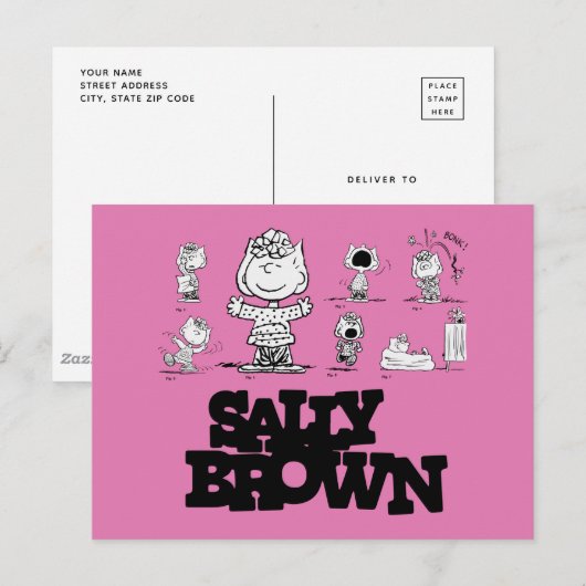 Erdnüsse | Sally Brown Postkarte (Vorne/Hinten)