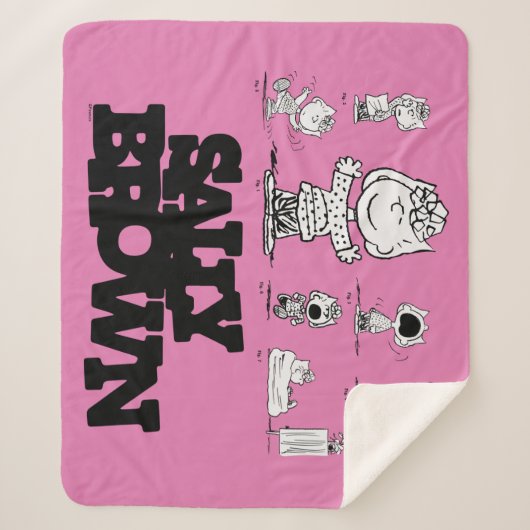 Erdnüsse | Sally Brown Sherpadecke (Vorderseite)