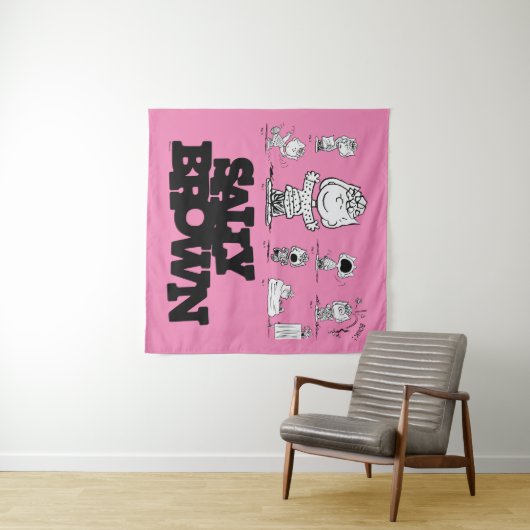 Erdnüsse | Sally Brown Wandteppich (Beispiel (Horizontal))