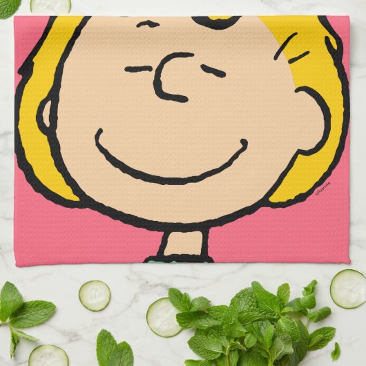 Erdnüsse | Sally Half & Halb Blume Geschirrtuch (Gefaltet)