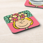 Erdnüsse | Sally Half & Halb Blume Getränkeuntersetzer (Linke Seite)