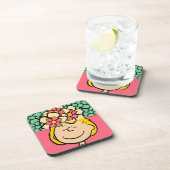 Erdnüsse | Sally Half & Halb Blume Getränkeuntersetzer (Rechte Seite)