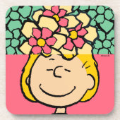 Erdnüsse | Sally Half & Halb Blume Getränkeuntersetzer (Vorderseite)