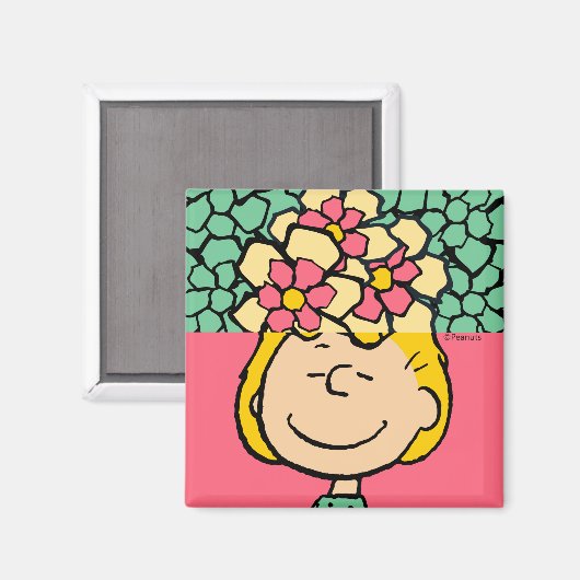 Erdnüsse | Sally Half & Halb Blume Magnet (Vorderseite/Rückseite)