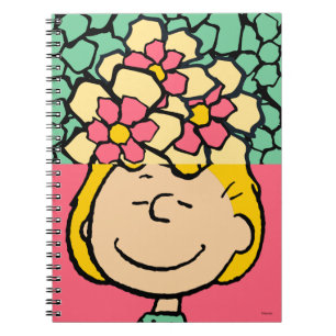 Erdnüsse   Sally Half & Halb Blume Notizblock