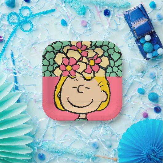 Erdnüsse | Sally Half & Halb Blume Pappteller (Party)