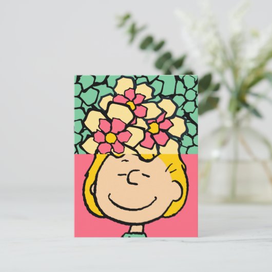 Erdnüsse | Sally Half & Halb Blume Postkarte (Stehend Vorderseite)