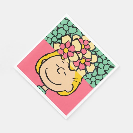 Erdnüsse | Sally Half & Halb Blume Serviette (Ecke)