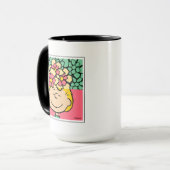 Erdnüsse | Sally Half & Halb Blume Tasse (Vorderseite Links)