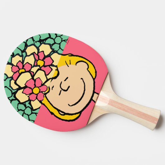 Erdnüsse | Sally Half & Halb Blume Tischtennis Schläger (Seitenansicht)