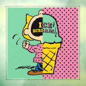 Erdnüsse | Sally Ice Cream Half & Halb Fensteraufkleber (Blatt 3)