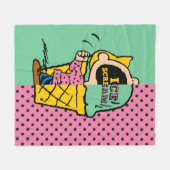 Erdnüsse | Sally Ice Cream Half & Halb Fleecedecke (Vorderseite (Horizontal))