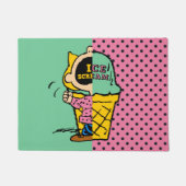 Erdnüsse | Sally Ice Cream Half & Halb Fußmatte (Vorderseite)