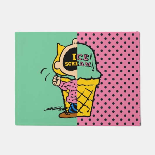 Erdnüsse | Sally Ice Cream Half & Halb Fußmatte (Vorderseite)