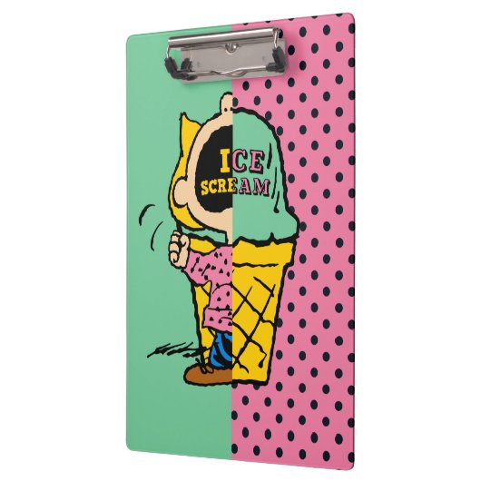 Erdnüsse | Sally Ice Cream Half & Halb Klemmbrett (Links)