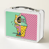 Erdnüsse | Sally Ice Cream Half & Halb Metall Brotdose (Rückseite)