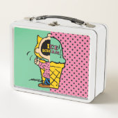 Erdnüsse | Sally Ice Cream Half & Halb Metall Brotdose (Vorderseite)