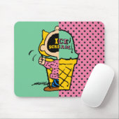 Erdnüsse | Sally Ice Cream Half & Halb Mousepad (Mit Mouse)