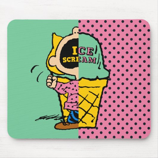 Erdnüsse | Sally Ice Cream Half & Halb Mousepad (Vorne)