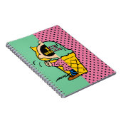 Erdnüsse | Sally Ice Cream Half & Halb Notizblock (Rechte Seite)