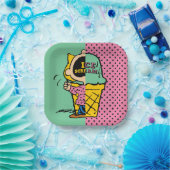 Erdnüsse | Sally Ice Cream Half & Halb Pappteller (Party)