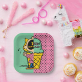 Erdnüsse | Sally Ice Cream Half & Halb Pappteller (Party)