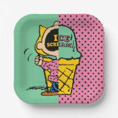 Erdnüsse | Sally Ice Cream Half & Halb Pappteller (Vorderseite)