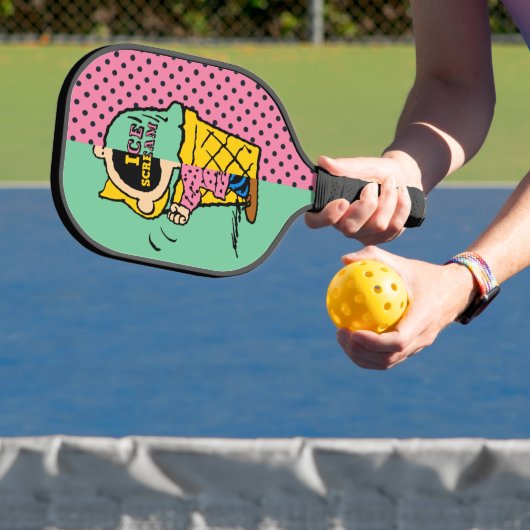 Erdnüsse | Sally Ice Cream Half & Halb Pickleball Schläger (InSitu)