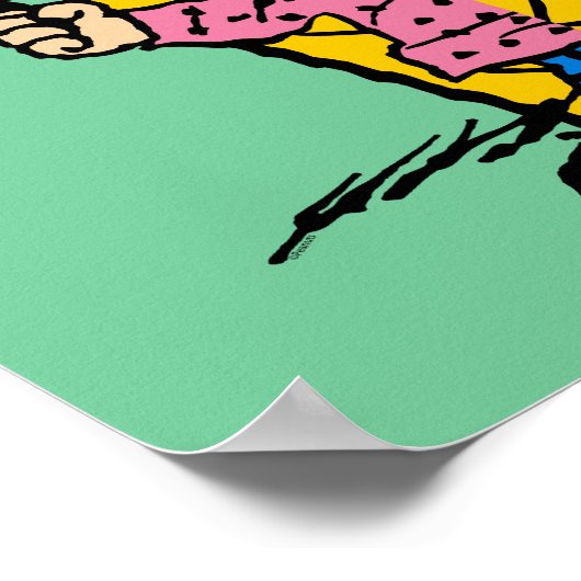 Erdnüsse | Sally Ice Cream Half & Halb Poster (Ecke)