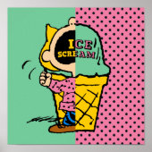 Erdnüsse | Sally Ice Cream Half & Halb Poster (Vorne)