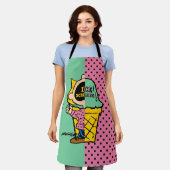 Erdnüsse | Sally Ice Cream Half & Halb Schürze (Getragen)