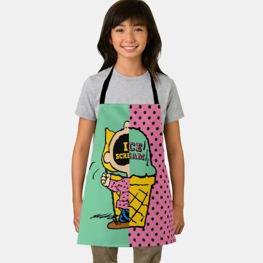 Erdnüsse | Sally Ice Cream Half & Halb Schürze (Insitu)