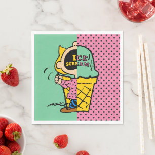 Erdnüsse   Sally Ice Cream Half & Halb Serviette